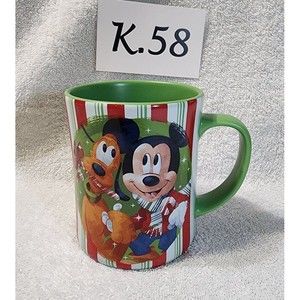 K.058- Disney Mickey Mouse, Minnie and Pluto Christmas mug cup